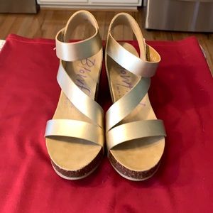 Size 8 Blowfish Wedged Heels